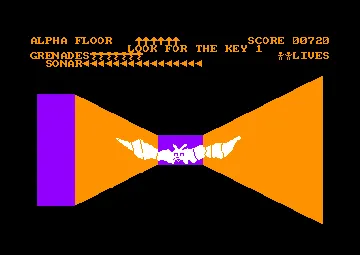 3D Monster Chase (UK) (1985) screen shot game playing